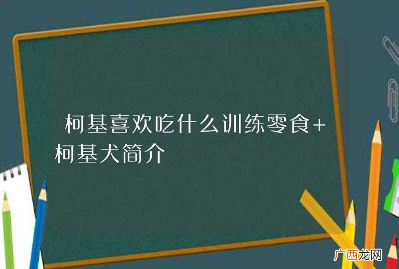 柯基喜欢吃什么训练零食 柯基犬简介