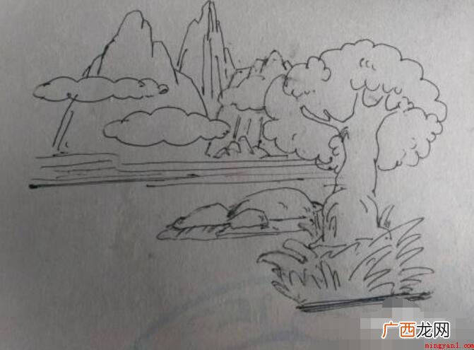 春天的景色简笔画怎么画