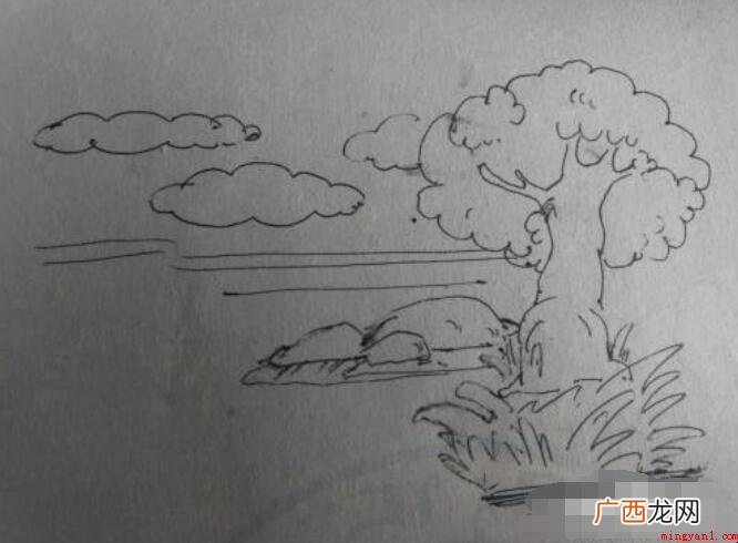春天的景色简笔画怎么画
