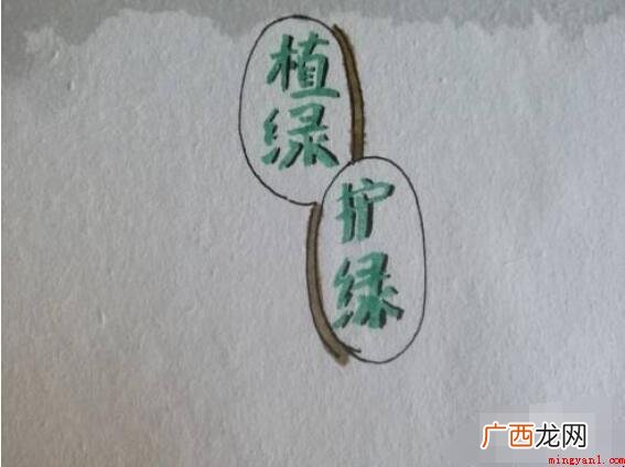 植绿护绿手抄报怎么画