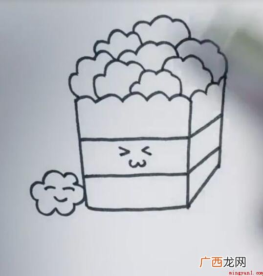 爆米花简笔画怎么画 教你画出全部内容 爆米花简笔画怎么画