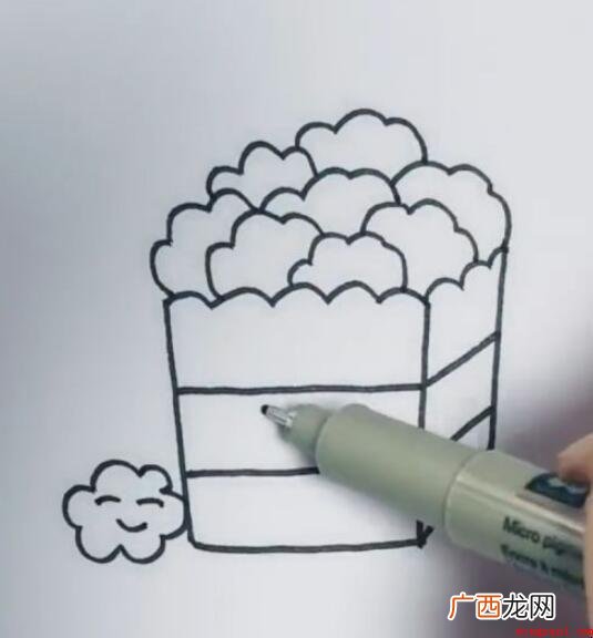 爆米花简笔画怎么画 教你画出全部内容 爆米花简笔画怎么画