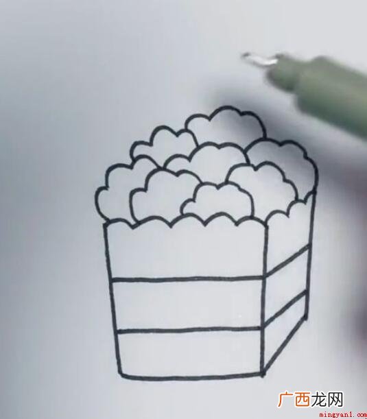 爆米花简笔画怎么画 教你画出全部内容 爆米花简笔画怎么画