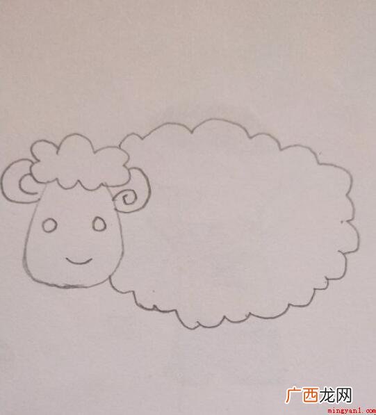 小绵羊简笔画怎么画