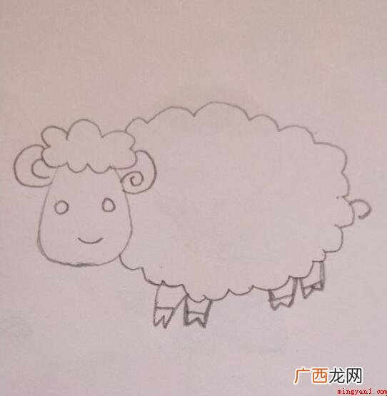 小绵羊简笔画怎么画