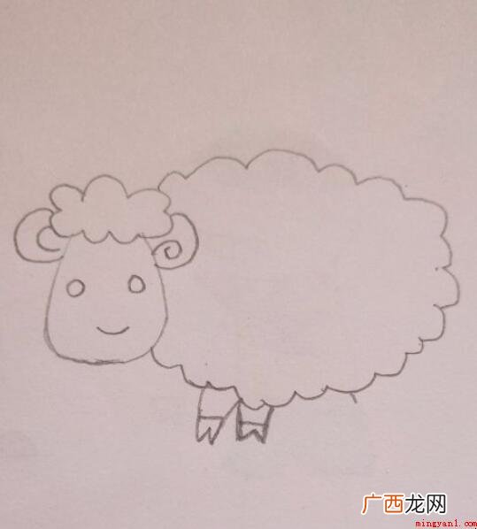 小绵羊简笔画怎么画