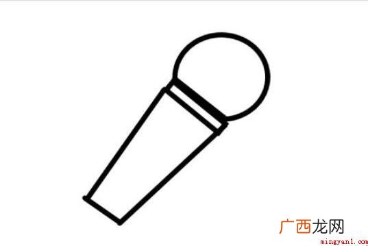 话筒简笔画怎么画