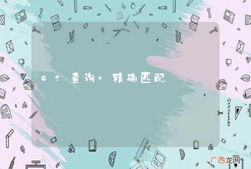 es查询 精确匹配