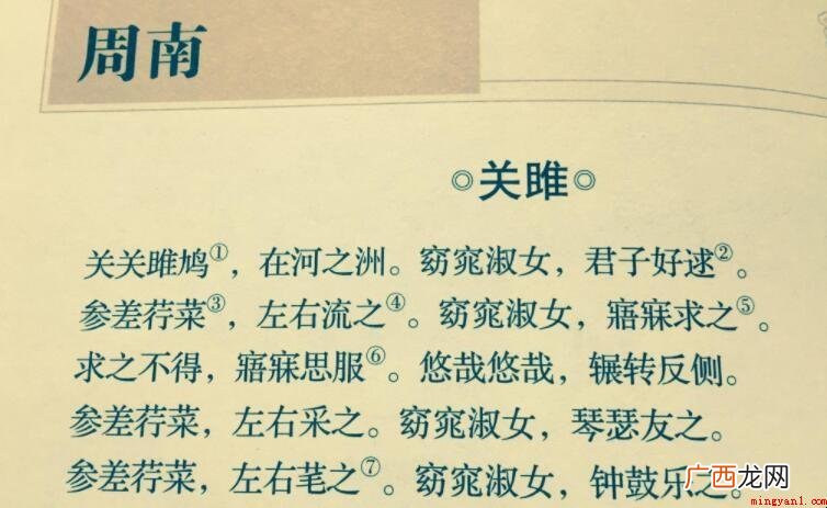 关关之鸠在河之洲出自哪里