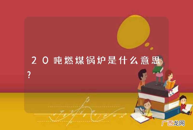 20吨燃煤锅炉是什么意思？