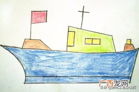 画小船怎么画,轮船的简笔画法？