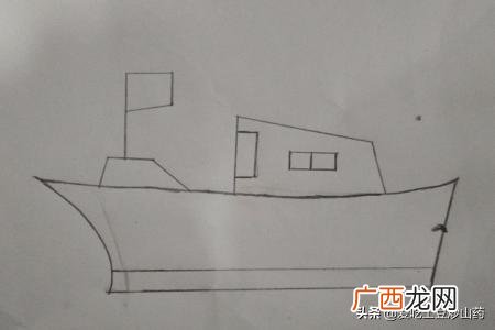 画小船怎么画,轮船的简笔画法？