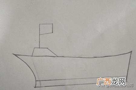 画小船怎么画,轮船的简笔画法？
