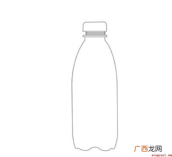 如何画矿泉水瓶子简笔画