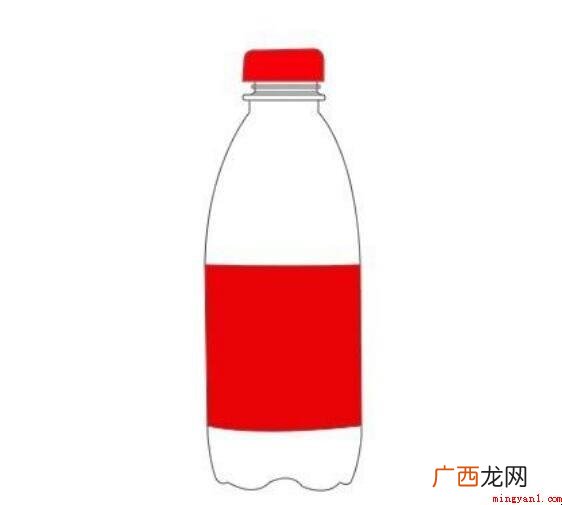 如何画矿泉水瓶子简笔画