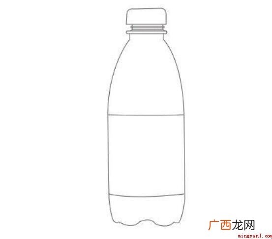 如何画矿泉水瓶子简笔画