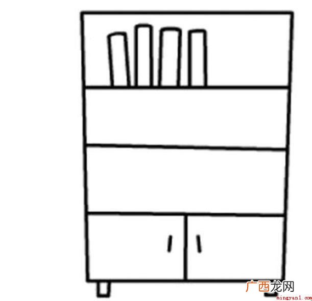 书柜简笔画怎么画