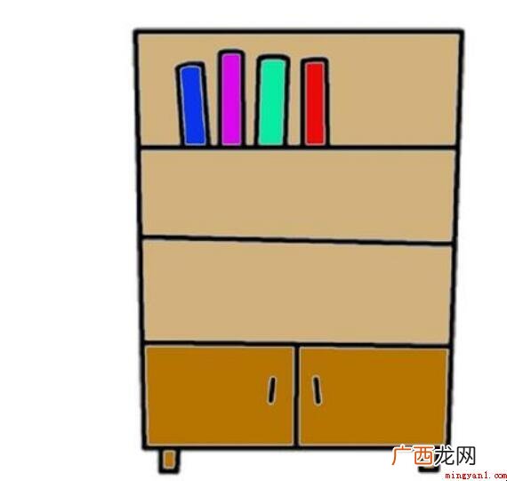 书柜简笔画怎么画