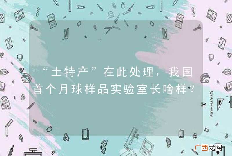 “土特产”在此处理,我国首个月球样品实验室长啥样?