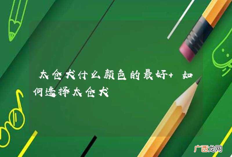 太仓犬什么颜色的最好 如何选择太仓犬