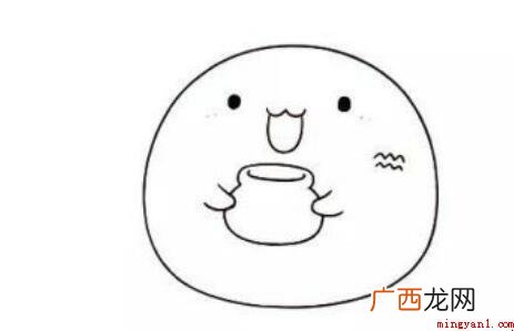 水瓶座简笔画怎么画