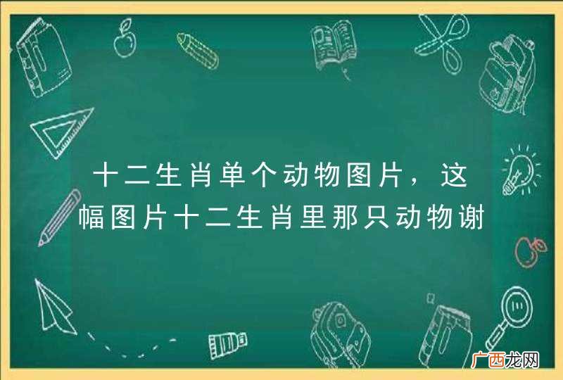 十二生肖单个动物图片，这幅图片十二生肖里那只动物谢谢