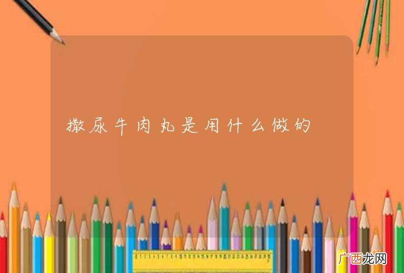 撒尿牛肉丸是用什么做的