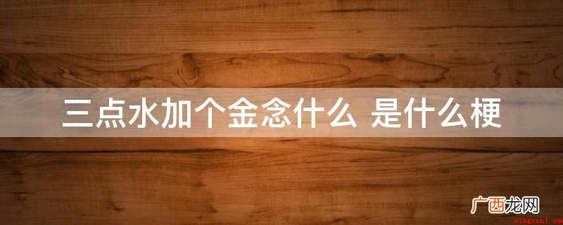 “养生秘诀源于水”自媒体权重值排名 三点水加个金念什么 是什么梗