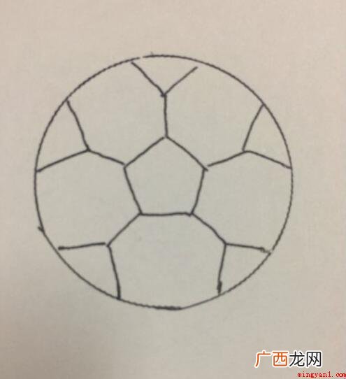 足球简笔画怎么画