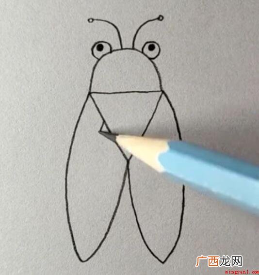 知了简笔画怎么画