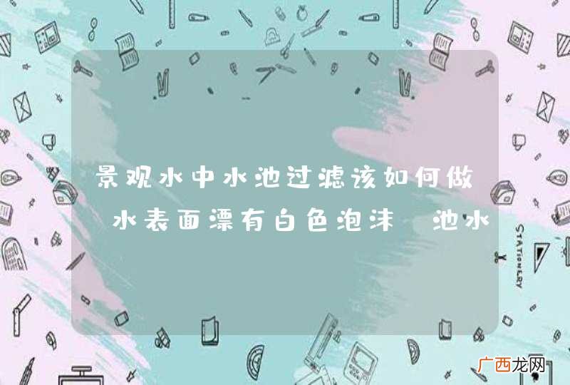 景观水中水池过滤该如何做？水表面漂有白色泡沫，池水发绿，用什么方法可以把水弄干净？