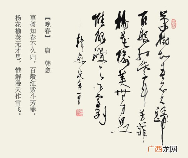 惟解漫天作雪飞前面一句是什么,草木知春不久归全诗意思？