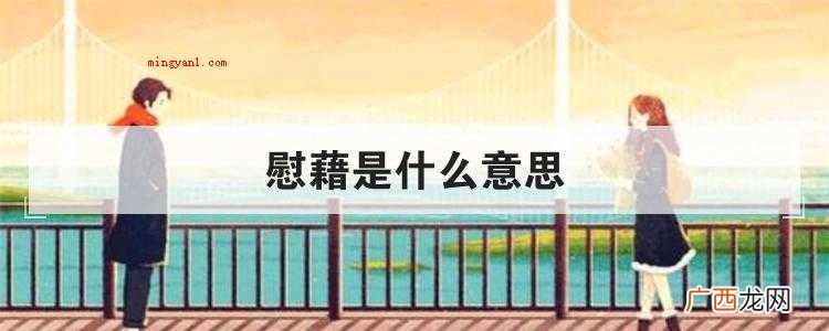 慰藉是什么意思