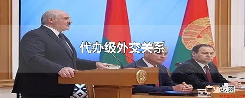 代办级外交关系是最少一级 代办级外交关系