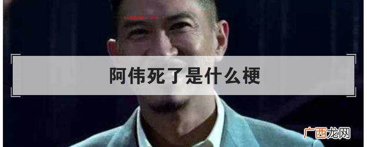 简要 阿伟死了是什么梗