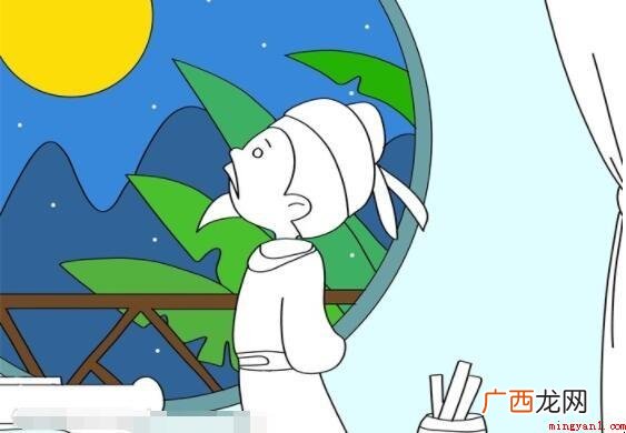 《静夜思》古诗配画怎么画