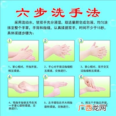 六步洗手法标准步骤,六步洗手法认真揉搓双手至少多长时间？