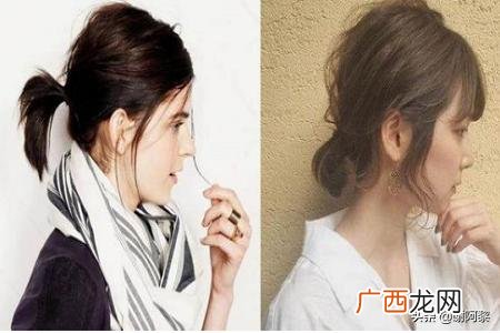 前长后短的短发发型女,过渡期发型完美蜕变，从短发美到马尾？