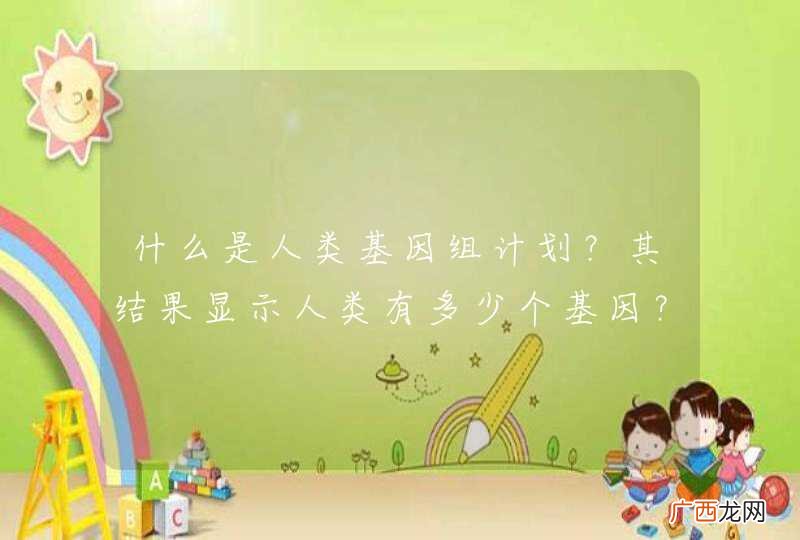 什么是人类基因组计划?其结果显示人类有多少个基因?这些基因是否只能表达同数量蛋白质,为什么?