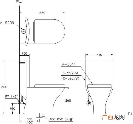 马桶宽度尺寸一般是多少,常见的马桶尺寸标准规格有哪些？