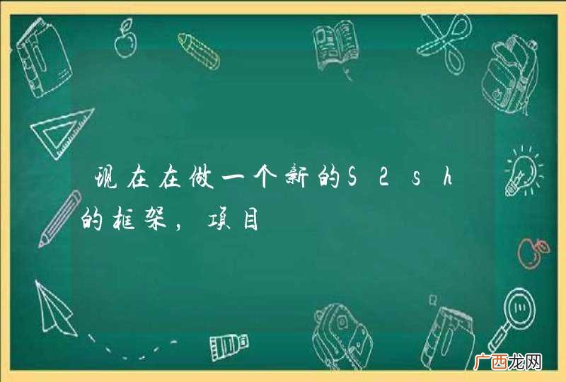 现在在做一个新的S2sh的框架，项目