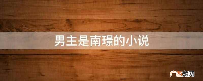 男主是南璟的小说