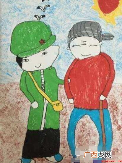 学雷锋的儿童画怎样画