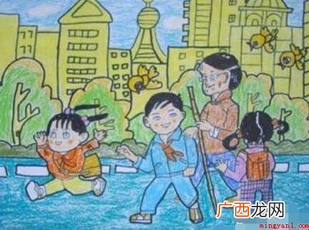 学雷锋的儿童画怎样画