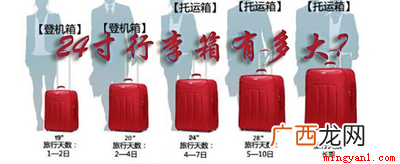 20寸旅行箱最常见的尺寸设计是长50 24寸行李箱有多大