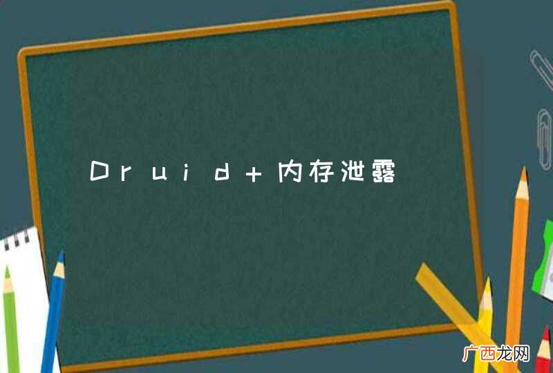 Druid 内存泄露