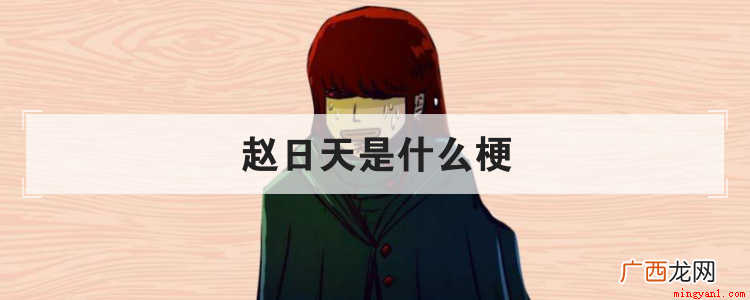 赵日天,网络虚拟人物。 赵日天是什么梗是什么梗