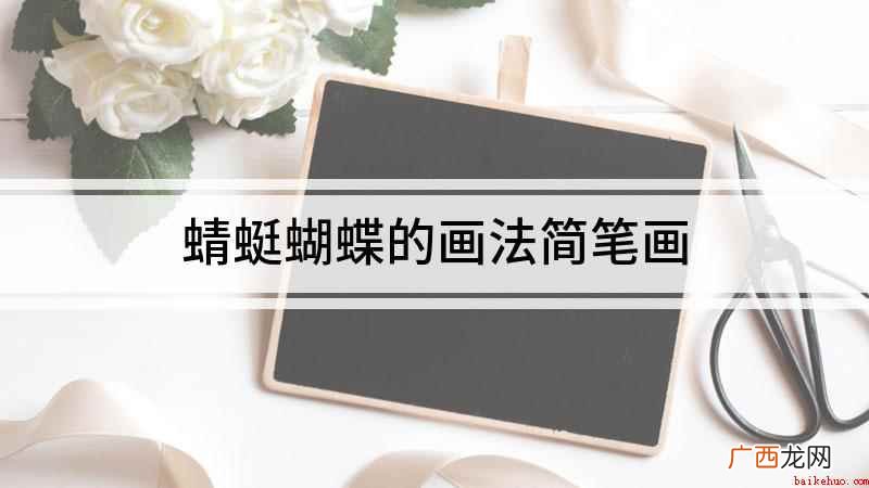 蜻蜓蝴蝶的画法简笔画