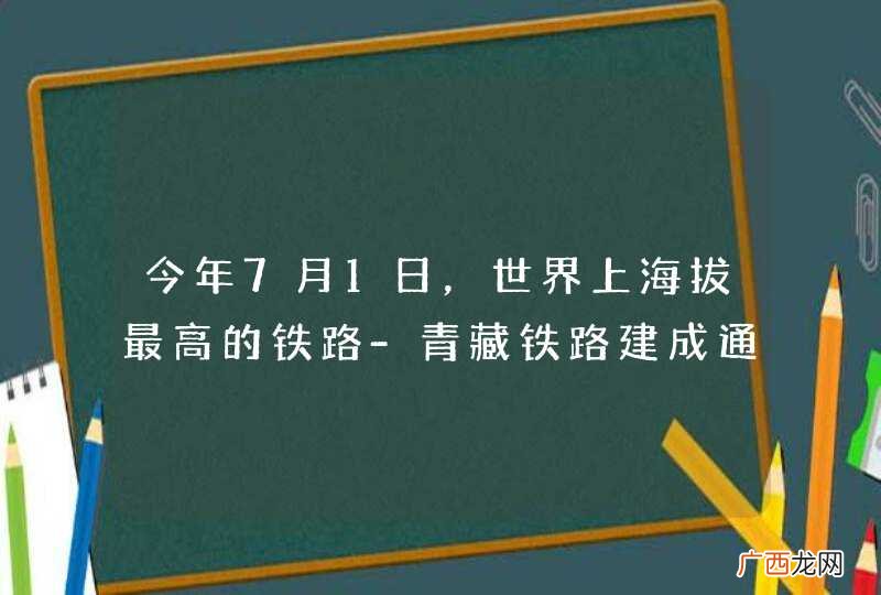 今年7月1日，世界上海拔最高的铁路-青藏铁路建成通车．青藏铁路始于西宁站，翻越昆仑山、唐古拉山，穿过5