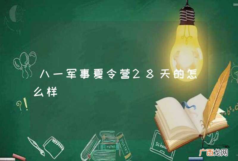 八一军事夏令营28天的怎么样